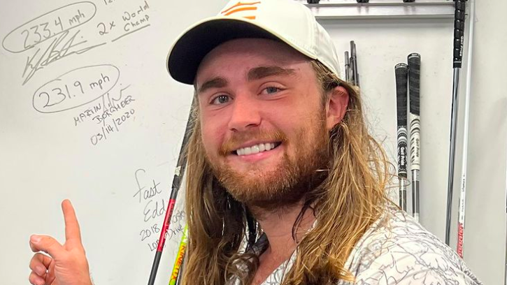 Long Drive champion Kyle Berkshire SHATTERS world record for ball speed
